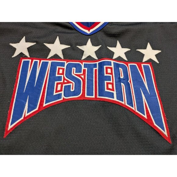 Vintage 1997 IHL Western All Stars Game Jersey Hockey Bauer Pro 56 Fight Strap - Picture 3 of 13